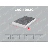LAC-1003C LYNXauto Фільтр повітря у внутрішньому просторі