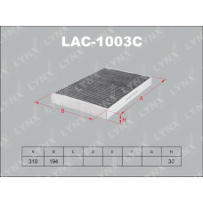 LAC-1003C LYNXauto Фільтр повітря у внутрішньому просторі