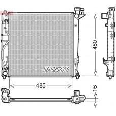 DRM41007 DENSO Радіатор охолодження двигуна