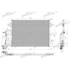 PRS1142 PATRON Конденсатор кондиціонера