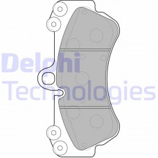 LP2057 DELPHI Комплект гальмівних колодок дисковий гальм