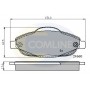 CBP01765 COMLINE КомплеК т гальмівних колодок, дискове гальмо