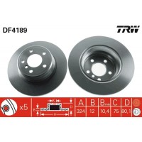 DF4189 TRW Гальмівний диск