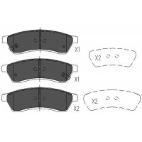 KBP-1012 KAVO PARTS Комплект гальмівних колодок дисковий гальм