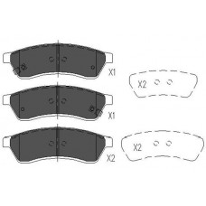 KBP-1012 KAVO PARTS Комплект гальмівних колодок дисковий гальм