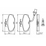 0 986 469 820 BOSCH Комплект гальмівних колодок дисковий гальм