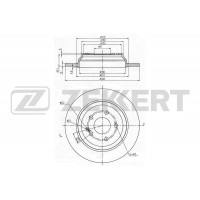 BS-6352 ZEKKERT Гальмівний диск
