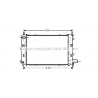 FD2151 AVA QUALITY COOLING Радіатор охолодження двигуна