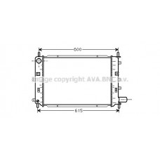 FD2151 AVA QUALITY COOLING Радіатор охолодження двигуна