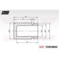 72933002 MAXTECH Поршень корпус скоби гальма