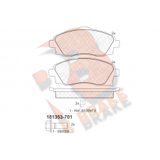 RB1353-701 R BRAKE КомплеК т гальмівних колодок, дискове гальмо