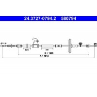 24.3727-0794.2 ATE Тросик, cтояночный тормоз