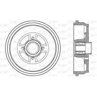 BAD9087.31 OPEN PARTS Гальмівний барабан