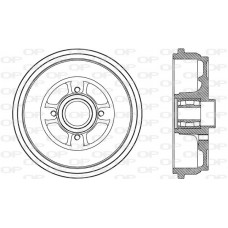BAD9087.31 OPEN PARTS Гальмівний барабан