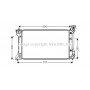 TO2293 AVA QUALITY COOLING Радіатор охолодження двигуна