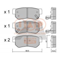 704-07038P IAP QUALITY PARTS Комплект гальмівних колодок дисковий гальм