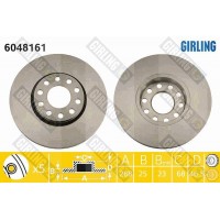 6048161 GIRLING Гальмівний диск