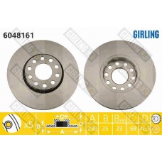 6048161 GIRLING Гальмівний диск