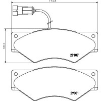 MDB2603 MINTEX Комплект гальмівних колодок дисковий гальм