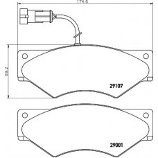 MDB2603 MINTEX Комплект гальмівних колодок дисковий гальм