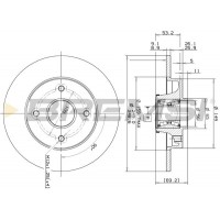 CD7560S BREMSI Гальмівний диск