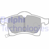 LP1309 DELPHI Комплект гальмівних колодок дисковий гальм