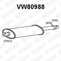 VW80988 VENEPORTE Предглушник вихлопних газів
