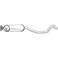 281-145 BOSAL Середній глушник вихлопних газів