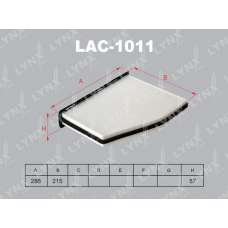 LAC-1011 LYNXauto Фільтр повітря у внутрішньому просторі