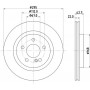 8DD 355 125-381 HELLA PAGID Гальмівний диск