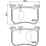8DB 355 020-491 HELLA Комплект гальмівних колодок дисковий гальм