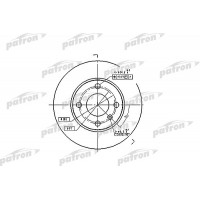 PBD4050 PATRON Гальмівний диск