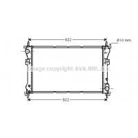 FD2320 AVA QUALITY COOLING Радіатор охолодження двигуна