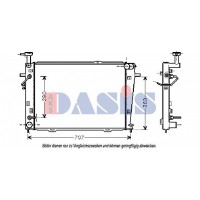 510041N AKS DASIS Радіатор охолодження двигуна