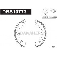 DBS10773 DANAHER Комплект гальмівних колодок