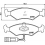 MDB2110 MINTEX Комплект гальмівних колодок дисковий гальм