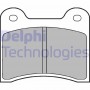 LP63 DELPHI Комплект гальмівних колодок дисковий гальм