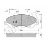 22-0679-0 METELLI Комплект гальмівних колодок дисковий гальм