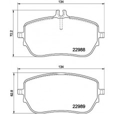 8DB 355 037-961 HELLA Комплект гальмівних колодок дисковий гальм
