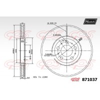 871037 MAXTECH Гальмівний диск
