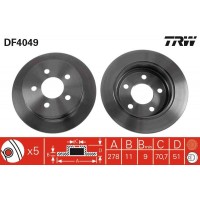 DF4049 TRW Гальмівний диск