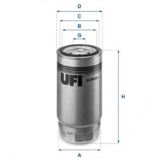 24.344.00 UFI Паливний фільтр