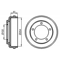 0 986 477 048 BOSCH Гальмівний барабан