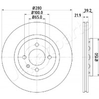 DI-0940 JAPANPARTS Гальмівний диск