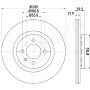 DI-0940 JAPANPARTS Гальмівний диск