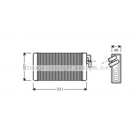 AI6052 AVA QUALITY COOLING Теплообмінник обігрів салону