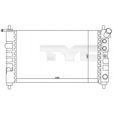 725-0005 TYC Радіатор охолодження двигуна