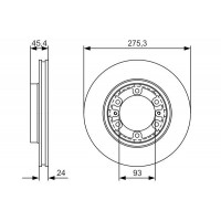 0 986 479 R40 BOSCH Гальмівний диск
