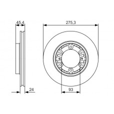 0 986 479 R40 BOSCH Гальмівний диск