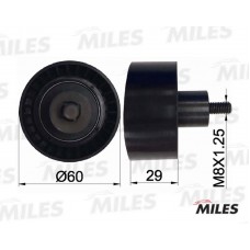 AG02030 MILES Паразитный / Ведущий ролик, Зубчастий ремінь